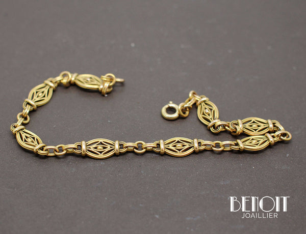 Bracelet Ancien Or Filigrane – Benoit Joaillier