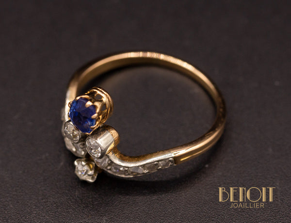 Bague En Argent 925 Avec Saphir - Taille 52, Marque Altesse, Avec Pochette Cadeau