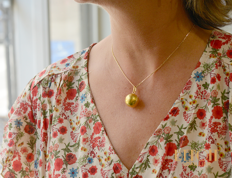 Pendentif Boule Ouvrant Or Jaune