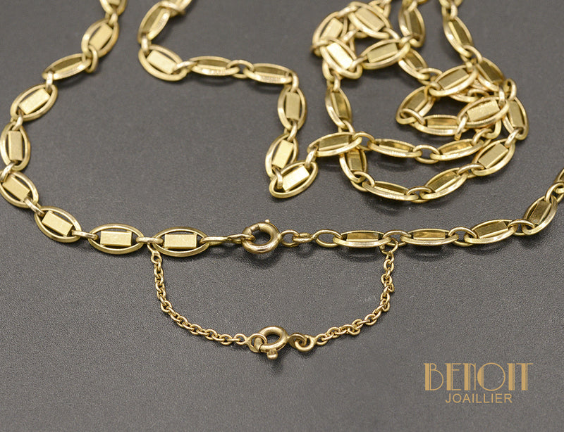 Collier mailles stylisées en Or Rose