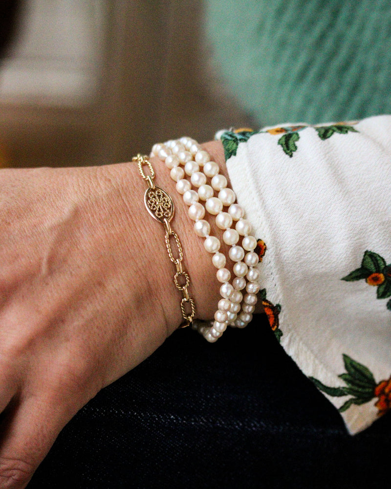 Bracelet Mailles Filigranes Or Jaune "Les Recyclés"