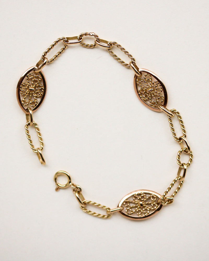 Bracelet Mailles Filigranes Or Jaune "Les Recyclés"