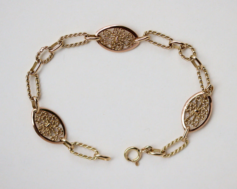 Bracelet Mailles Filigranes Or Jaune "Les Recyclés"