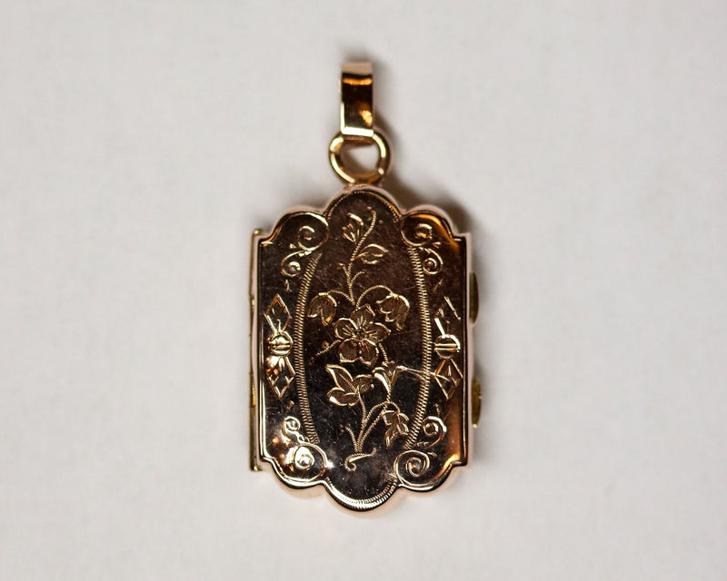Pendentif Ancien Ouvrant Or Rose