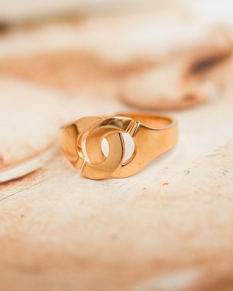 Bague "Menottes" Or Rose Signée Dinh Van