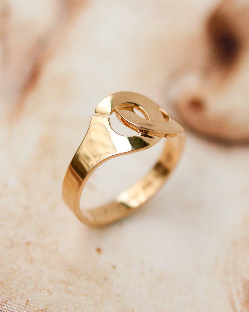 Bague "Menottes" Or Rose Signée Dinh Van