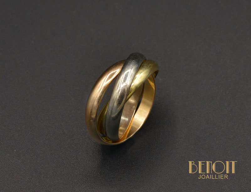 Bague Cartier "Trinity" Trois Ors