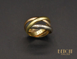 Bague Cartier "Trinity" Trois Ors