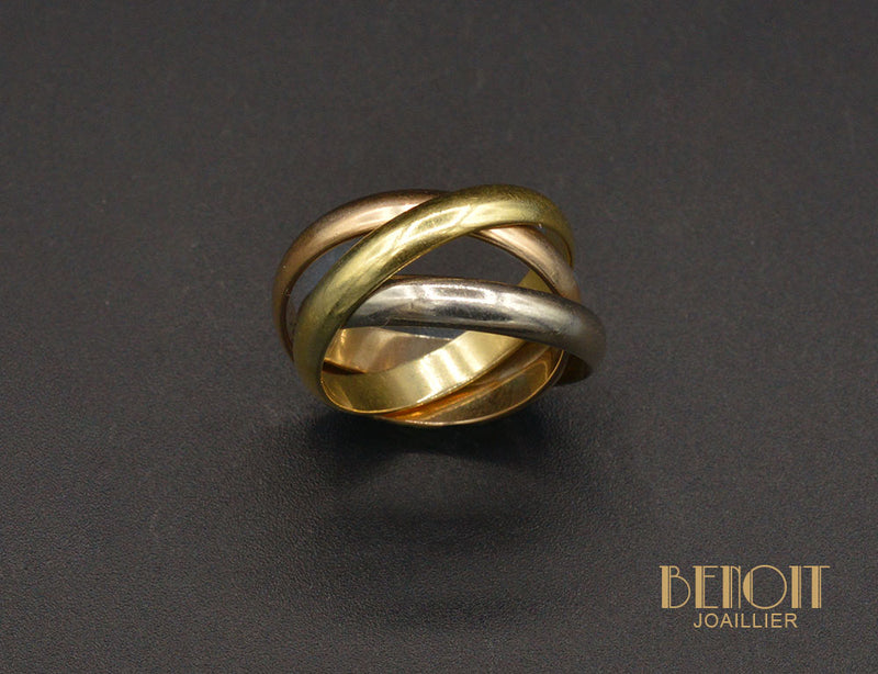 Bague Cartier "Trinity" Trois Ors