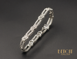 Bracelet Or Blanc et Diamants