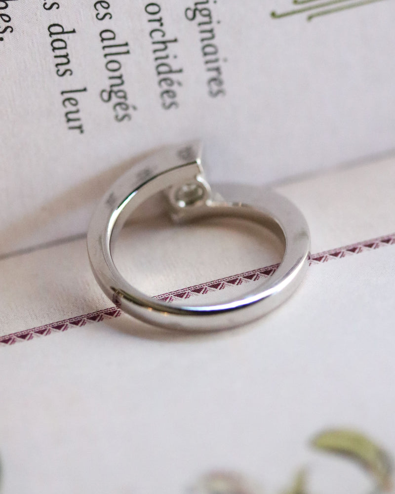 Solitaire Moderne Diamant Or blanc