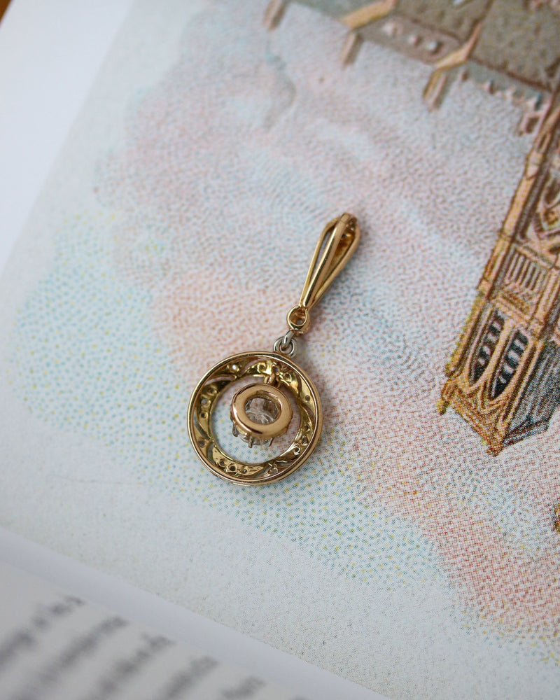 Pendentif Art Déco Or et Diamant