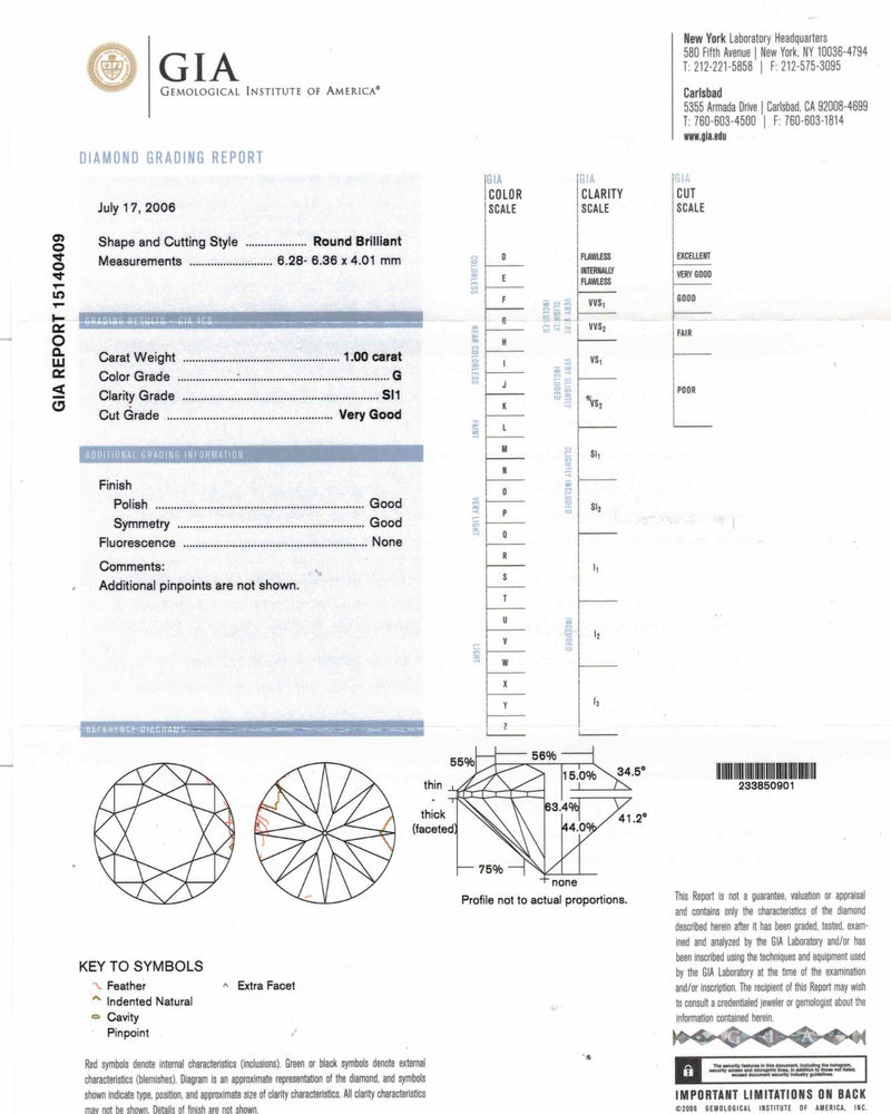 Bague Création Benoît Joaillier "Carré Pans Coupés" Diamant 1ct Certifié
