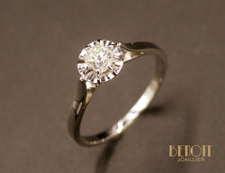 Solitaire Diamant Ancien