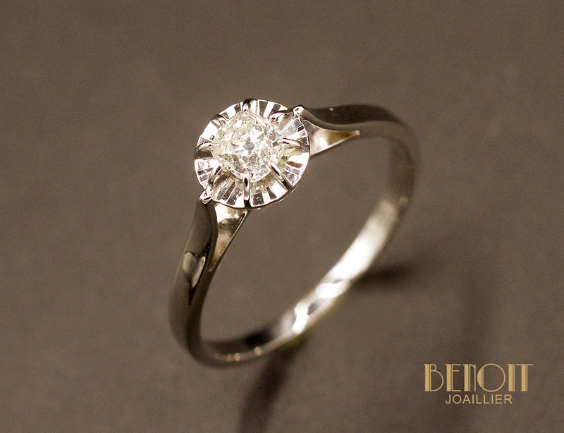 Solitaire Diamant Ancien