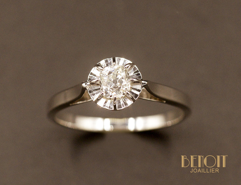 Solitaire Diamant Ancien