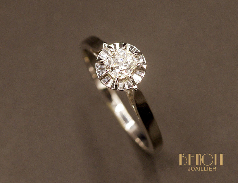Solitaire Diamant Ancien