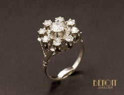 Bague Flocon Diamants 1950