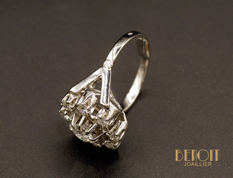 Bague Flocon Diamants 1950