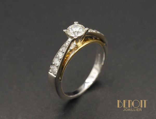 Solitaire 2 Ors Diamant
