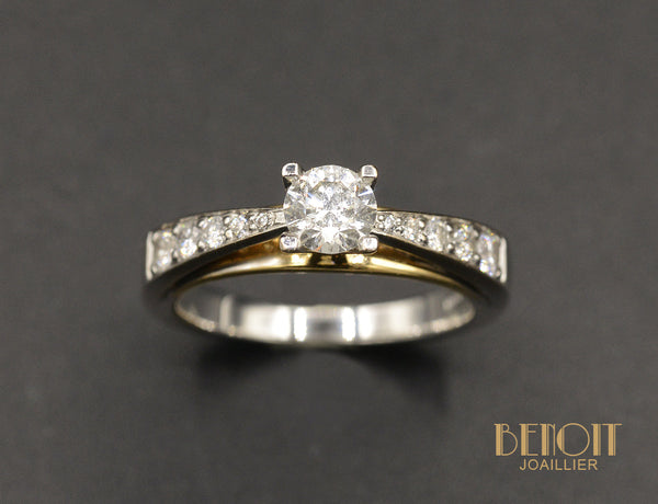 Solitaire 2 Ors Diamant