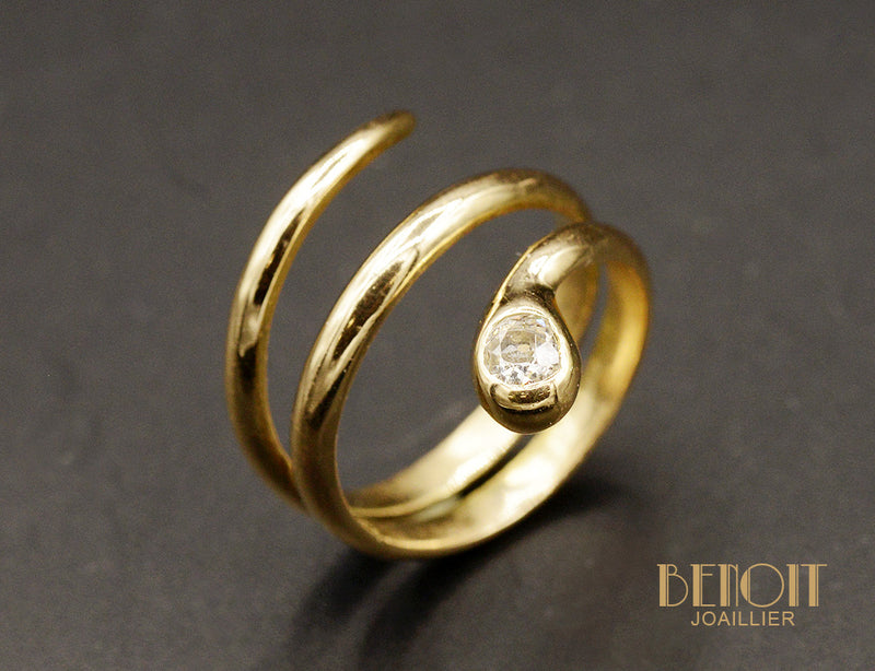 Bague Serpent Vintage Diamant