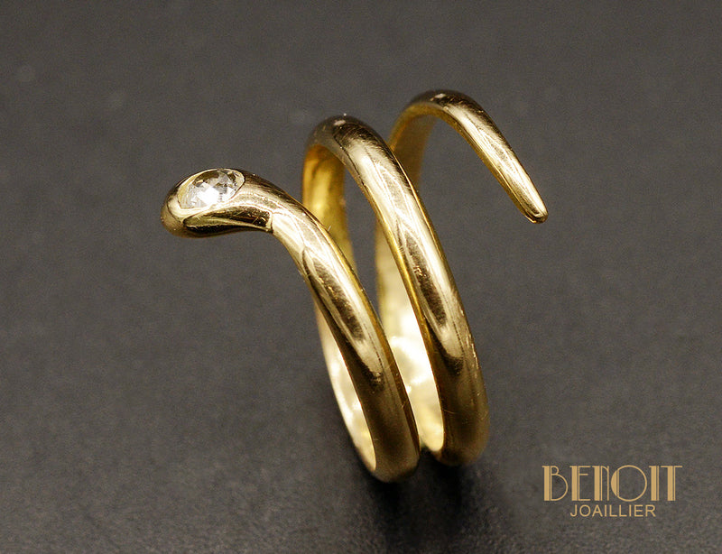 Bague Serpent Vintage Diamant
