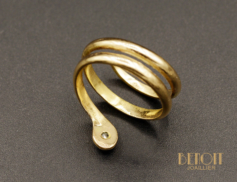 Bague Serpent Vintage Diamant