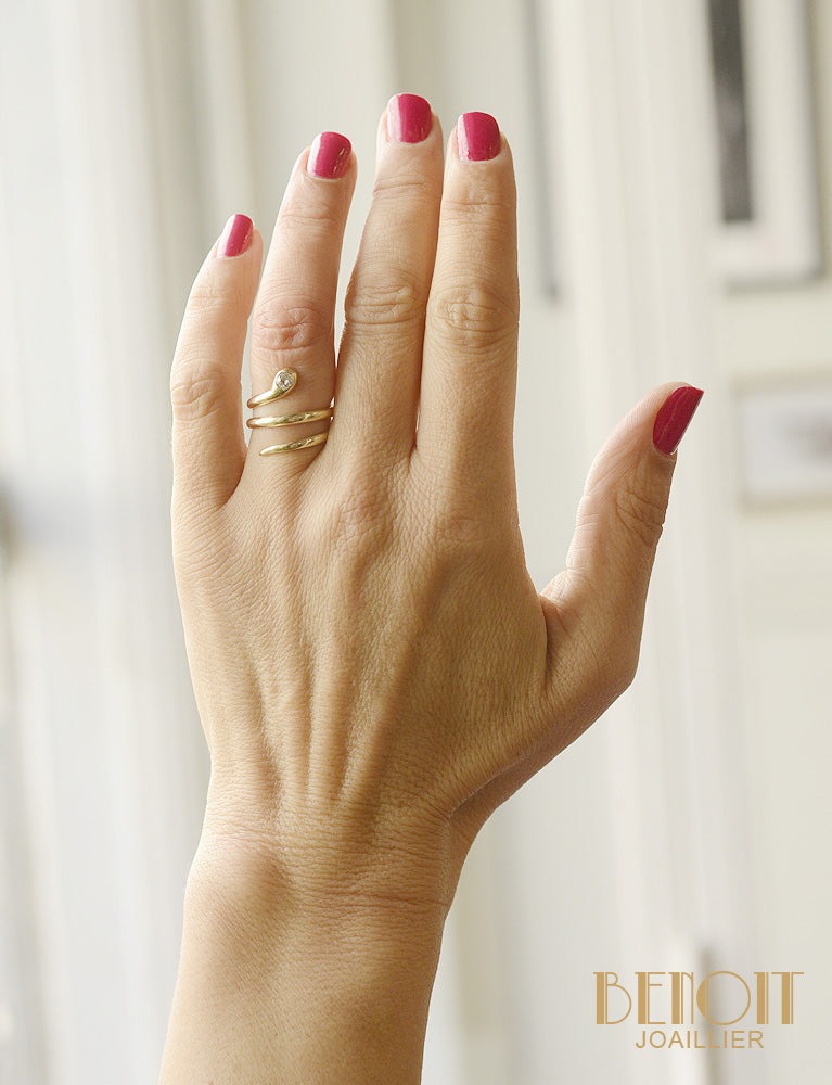 Bague Serpent Vintage Diamant