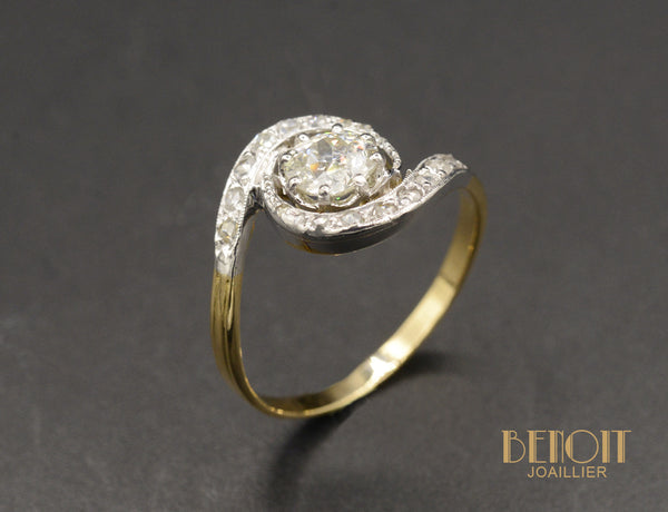 Bague d'orteil tourbillon en or 14 carats : bijoux de plage réglables - France Bague d'orteil tourbillon en or 14 carats : bijoux de plage réglables - France