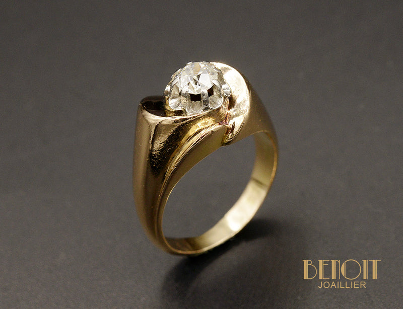 Chevalière Tank Tourbillon Diamant