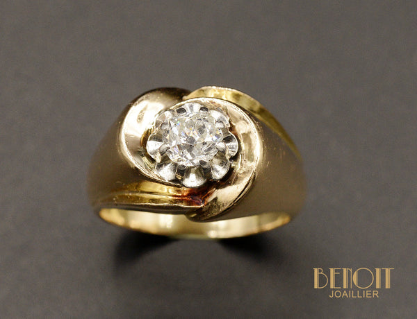 Chevalière Tank Tourbillon Diamant