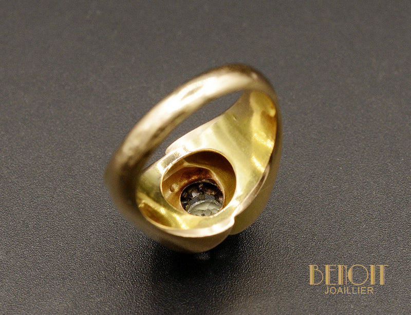 Chevalière Tank Tourbillon Diamant
