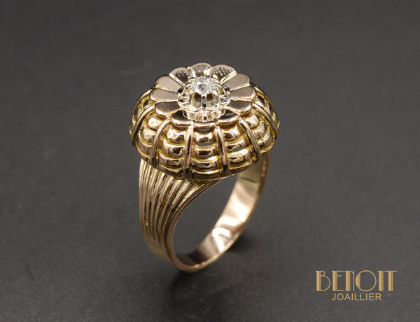 Bague Fleur 1950 Or rose