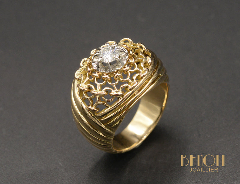 Bague Dôme Diamant 1950