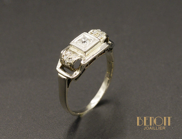 Bague Art Déco Diamants