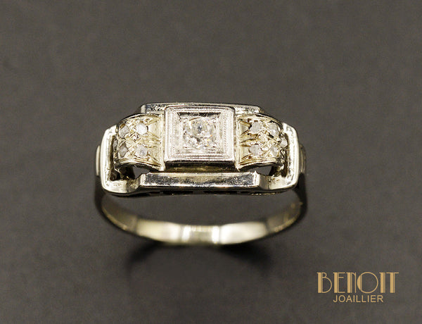 Bague Art Déco Diamants