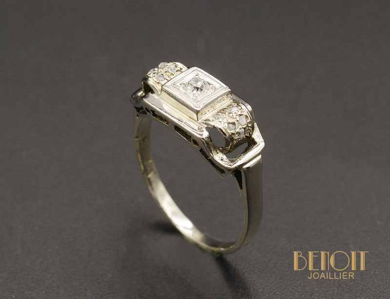 Bague Art Déco Diamants