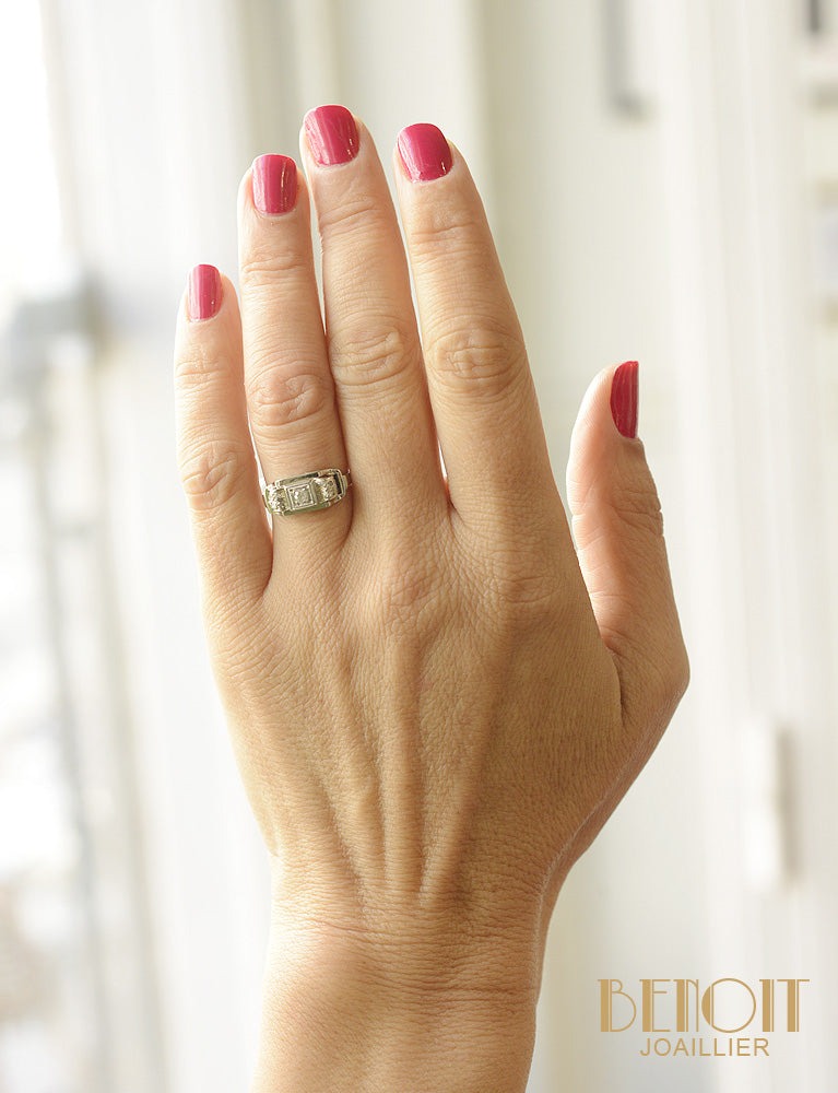 Bague Art Déco Diamants