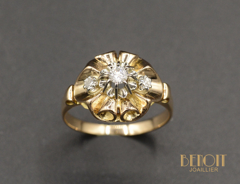 Bague Volutes Diamants