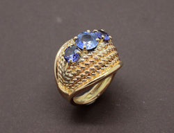 Bague 1950 Saphir et Or Jaune