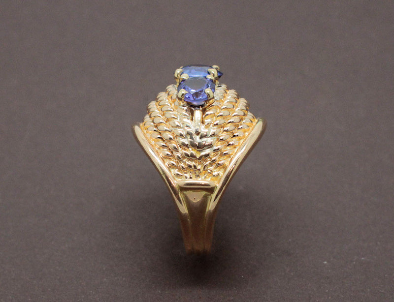 Bague 1950 Saphir et Or Jaune