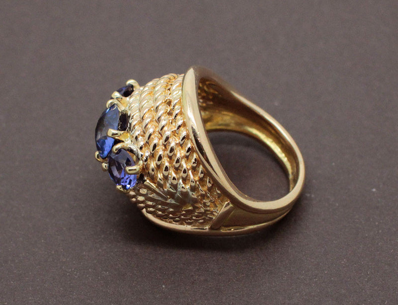 Bague 1950 Saphir et Or Jaune
