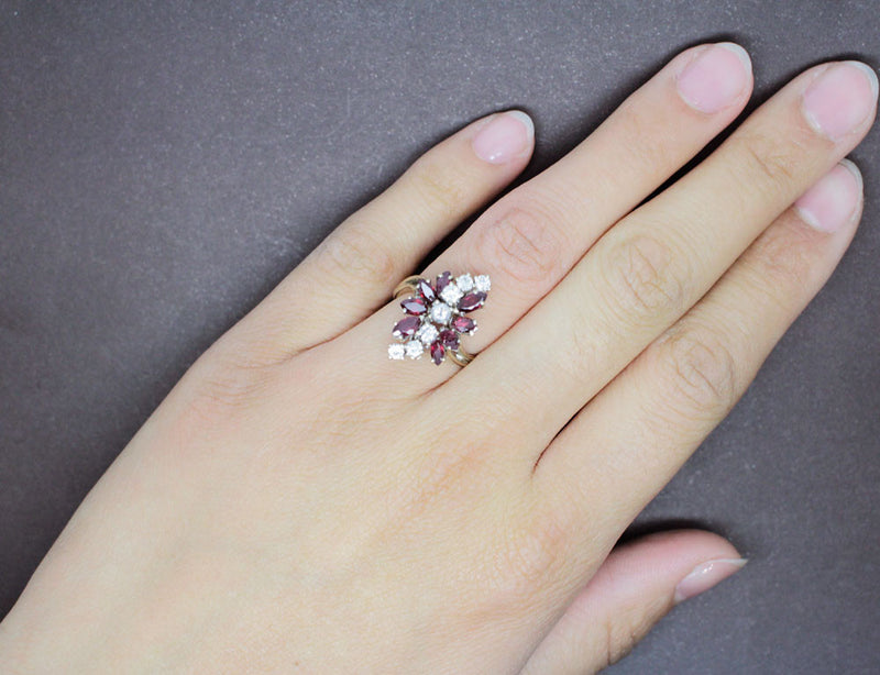 Bague Rubis et Diamants