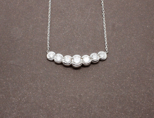 Collier Diamants et Or Blanc