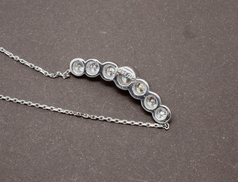 Collier Diamants et Or Blanc