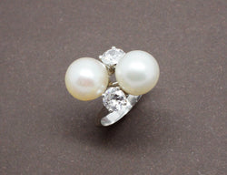 Bague Perle et Diamants