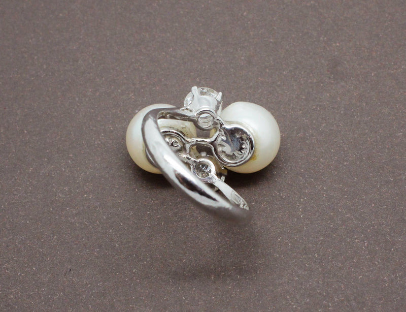 Bague Perle et Diamants