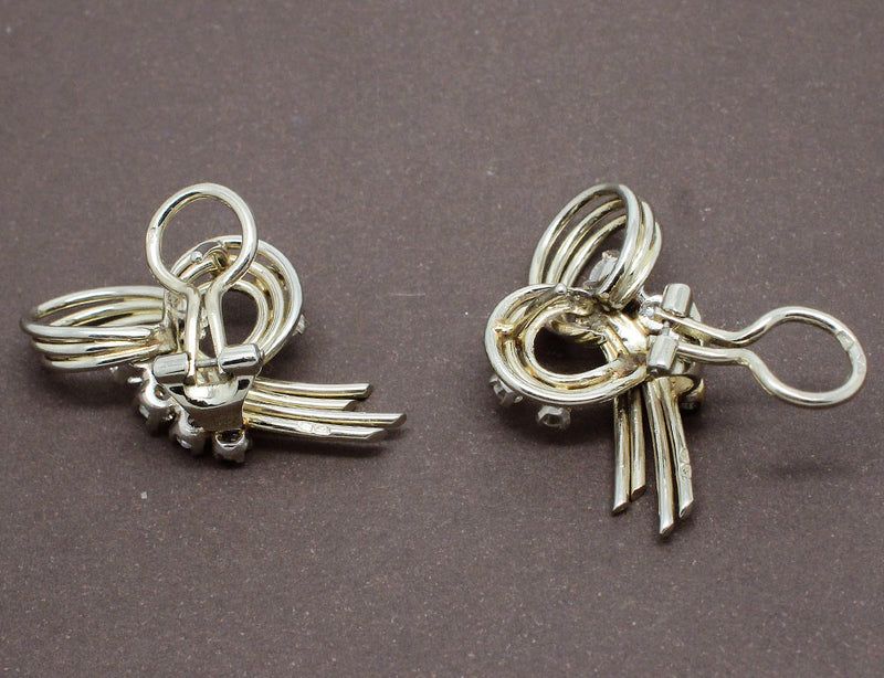 Boucles d'Oreilles 1950 Diamant et Or