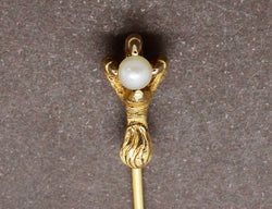 Pic à Cravate Serre Or et Perle